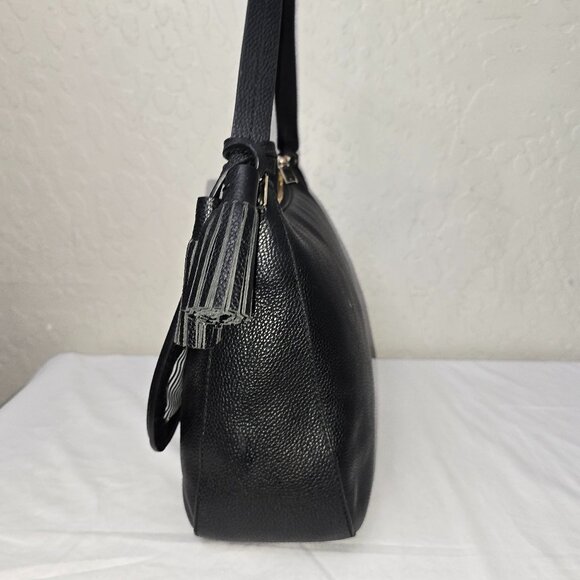 Kate Spade Orchard Street Treana Black Pebble Grain Leather Hobo Shoulder Bag - Picture 3 of 15